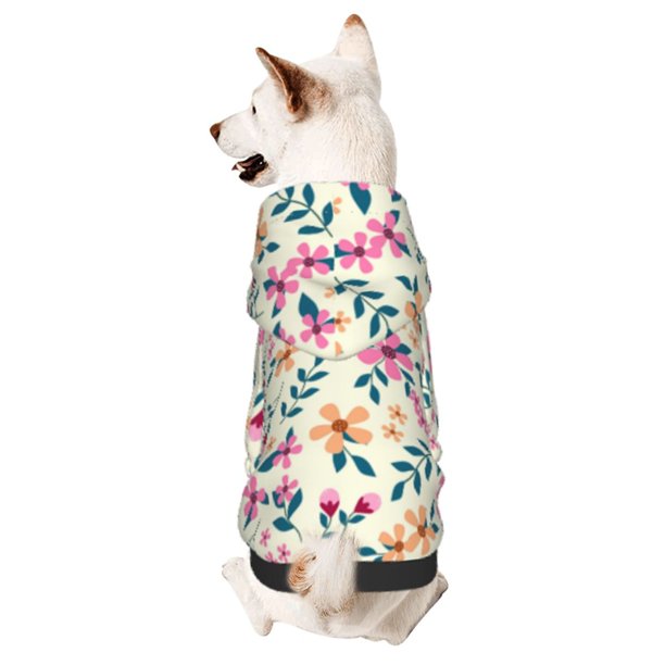Balery Cute Flower Sudadera con Capucha para Perros Pequeños – Ropa para Mascotas, Disfraz para Perros y Gatos, Ideal para Fiestas y Cosplay-Medium