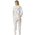thumbnail image 3 of Gilmore Girls Womens' Icons Toss Print Luke's Diner Stars Hollow One-Piece Footless Sleep Hooded Pajama Union Suit, 3 of 6