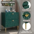 thumbnail image 4 of Boyel Living Nightstand with 2 Drawers, Modern Night Stand End Table Wood Bedside Table for Living Room Bedroom, Green, 4 of 8