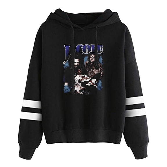 J Cole Rapper Pocketless Parallel Bars Sleeve Sweatshirt Man/Woman Hip Hop Hoodies