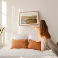 thumbnail image 2 of Santa Monica Shoreline 01 - Santa Monica California Photography Beach Coast Sunset Seaside Ocean Scenic Summer Oak Framed Wall Art Print 5 x 7 inches, 2 of 6
