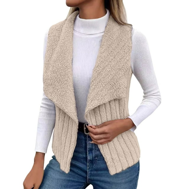 2024 Women's Fall Winter Casual Long Sleeve Solid Color Cardigan with Front Button and Pocket Design