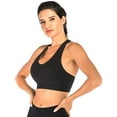 thumbnail image 2 of Women's Workout Sports Bras Medium Impact Criss Cross Strappy Back Support Gym Crop Top, 2 of 6
