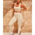 thumbnail image 3 of Traje De Yoga, Traje Deportivo Para Mujer, Punto Acanalado, Fitness Sin Costuras Para Gimnasio Para Mujer ANGGREK Otros, 3 of 6