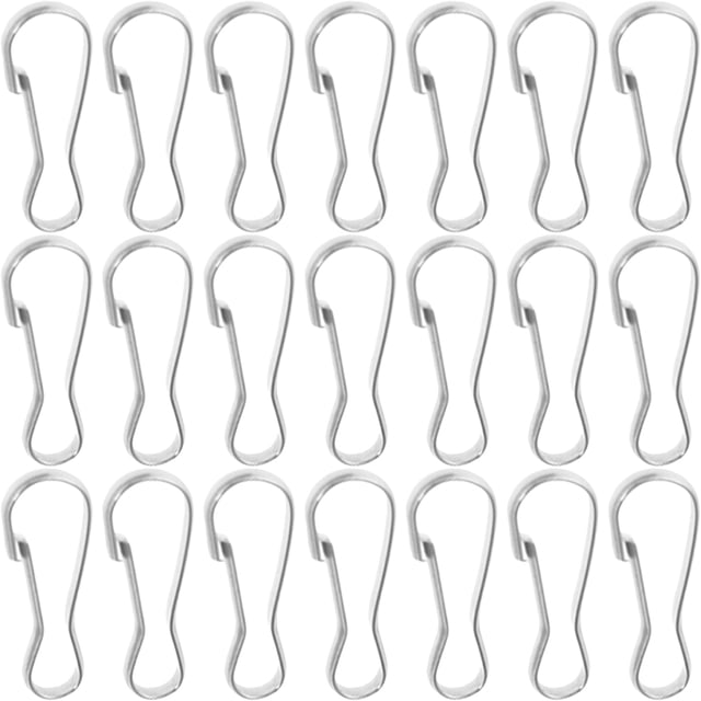 MasteelfCA 100Pcs Stainless Steel Snap Hooks Small Spring Buckles Multi-function Spring Hooks Key Ring Hooks