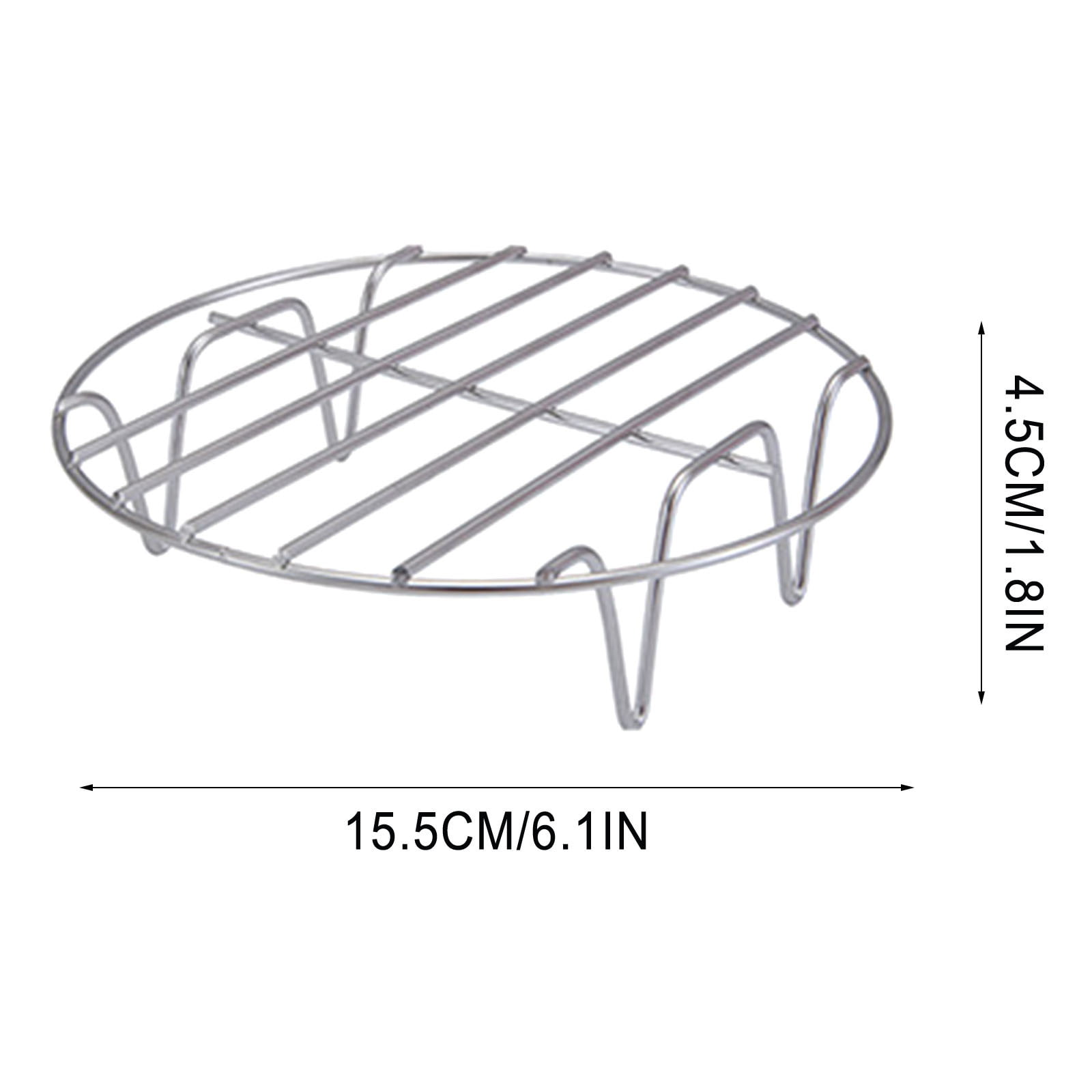 1pc Red Round Rack For Air Fryer