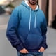 thumbnail image 1 of Dolkfu Sudadera con capucha para hombre en degradado, sudadera ancha y casual con bolsillo tipo canguro, sudadera de otoño con capucha para hombre XXL, 1 of 5