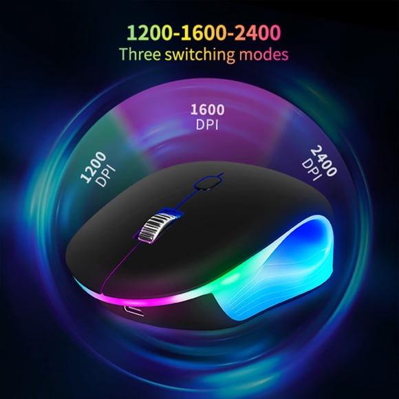 maskred Wireless Computer Mouse Made With ABS For Long-lasting Durability Wireless And Rechargeable green