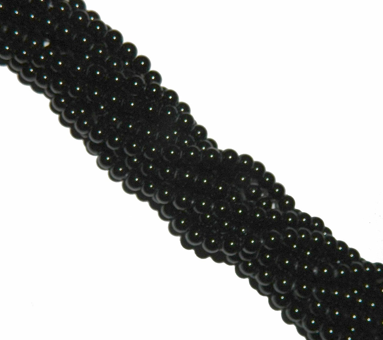 8mm Black Agate Round, Loose Beads, 40cm 15 inch Gemstone - Walmart.com