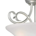 thumbnail image 4 of Westinghouse 2-Bulb Ceiling Light Fixture, Brushed Nickel and Frosted Glass, 4 of 5
