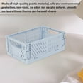 thumbnail image 4 of AMERTEER 4-Pack Mini Storage Basket  Stackable Plastic Tray Shelf Desktop Storage Organizer Box  Cosmetics Storage Basket  Cloth Closet Collapsible Storage Bin Container for Office Home, 4 of 9