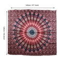 thumbnail image 4 of Tapiz de pared grande Mandala indio bohemio Jadeshay 145 x 125 cm, 4 of 8