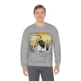 thumbnail image 6 of Great Blue Heron Sweatshirt Bird Lover Long Sleeve Shirt Nature Gift Ideas Grey Small, 6 of 10