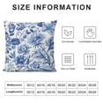 thumbnail image 6 of JEUXUS Chinoiserie Throw Pillow Covers Set of 2 Blue and White Porcelain Floral Decorative Pillow Cases Cushion Covers for Sofa Couch Car Bedroom Home Decor, 6 of 6