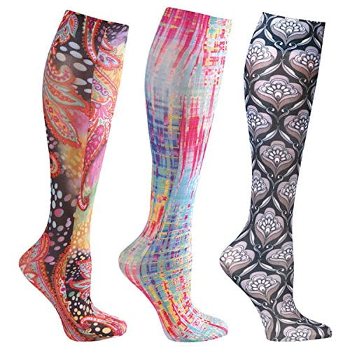 Women's Moderate Compression Wide Calf Knee High Support Socks Top