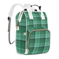 thumbnail image 2 of Buffalo Plaid Diaper Backpack – Large Capacity, Insulated Baby Bottle Pocket, Multifunctional Mommy Bag for Boys & Girls, 2 of 8