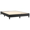 thumbnail image 2 of vidaXL Box Spring Bed with Mattress Black 152x203 cm Queen Faux Leather, 2 of 5