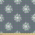thumbnail image 2 of Floral Fabric by the Yard, Repetitive Simplistic Rustic Sunflower Exotic Petals Illustration, Decorative Upholstery Fabric for Sofas and Home Accents, Purpleblue and Off White by Ambesonne, 2 of 5