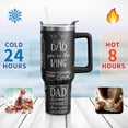 thumbnail image 3 of Dad Father's Day Gifts 40 Oz Tumbler with Handle and Straw, Papa Grandpa Laser Stainless Steel Insulated Cup Water Bottle, Best New Dads Gift for Men (1PC), 3 of 7
