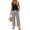 Black03, variant on AzureSilk Two Piece Sets for Women Summer Spring Outfits Tank Square Neck Sleeveless Vacation Lounge Wide Leg Pants Set