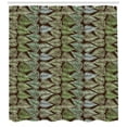 thumbnail image 3 of Ambesonne Green and Brown Shower Curtain, Sketch Vintage, 69"Wx84"L, Multicolor, 3 of 3