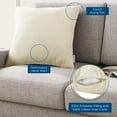 thumbnail image 4 of Modway Enhance 20" Performance Velvet Throw Pillow in Ivory, 4 of 4