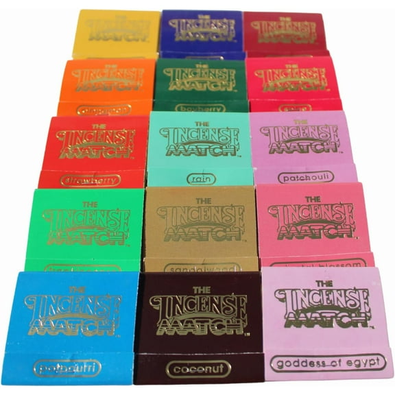 Incense Matches 15 Pack Variety - Eliminate Odors and Refresh The Air Anywhere