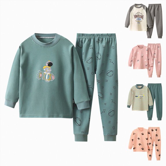 Toddler Boys' Sleepwear Bamboo Viscose Kids Long Sleeve Tops And Pants Pajama Sets,Fluffy 6-12 Months 12-24 Months 2t 3t 4t 5t 6t 7t 8t 9t Children Yellow 3-4 Years