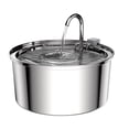 thumbnail image 1 of 3.2L Large Capacity Pet Water Dispenser with Silent Pump - USB-Powered SUS304 Stainless Steel Automatic Circulating Water Fountain for Cats & Dogs, Easy to Clean & Dishwasher Safe, Includes Filter, 1 of 5