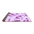 thumbnail image 2 of Ahgly Company Indoor Square Abstract Purple Modern Area Rugs, 3' Square, 2 of 4