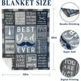 thumbnail image 6 of Dad Birthday Gift, Dad Blanket, Dad Gifts, Birthday Gifts for Dad, Gifts for Dad Who Wants Nothing, Dad Gifts for Birthday, Dads Birthday Gifts Ideas, Father Gifts Throw Blanket 60x50in, 6 of 6