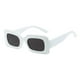 thumbnail image 1 of Gafas de conducción de moda Protección Verano Gafas al aire libre Gafas de sol rectangulares para mujeres Hombres para viajar Fiesta en la playa Blanco Negro Gris Yinane anteojos de mujer, 1 of 8