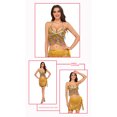 thumbnail image 3 of Blusa de poliéster con borlas y lentejuelas para danza del vientre, estilo indio, informal, para mujer, 3 of 3