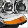 thumbnail image 3 of DNA Motoring For 11-13 Jeep Grand Cherokee LED DRL Projector Headlight Lamps Pair Chrome Amber, 3 of 7