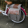 thumbnail image 3 of 1pc Canvas Motorcycle Saddle Bag Equine Back Pack Seat, 3 of 4