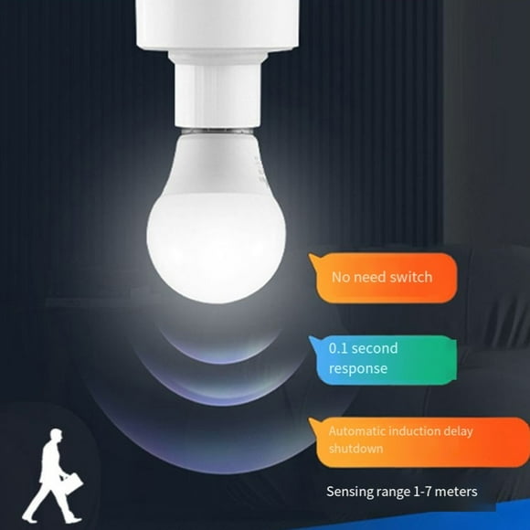 ¡Enchufe de Luz con Sensor de Movimiento: Control Automático para E27 Bombillas en Garajes!