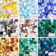 thumbnail image 5 of Azulejo de vidrio de color cuadrado de 200 g, 1 x 1 cm, 1,5 x 1,5 cm o 2 x 2 cm, piezas de vidrio Tiffany para kits de lámparas de mosaico para manualidades, material para pasatiempos, 5 of 5