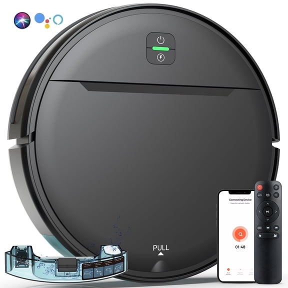 OMESER Robot Vacuum Mop Combo 3000Pa 2 in 1 Vacuum Cleaner for Pet Hair Hard Floor, APP/Wifi/Voice