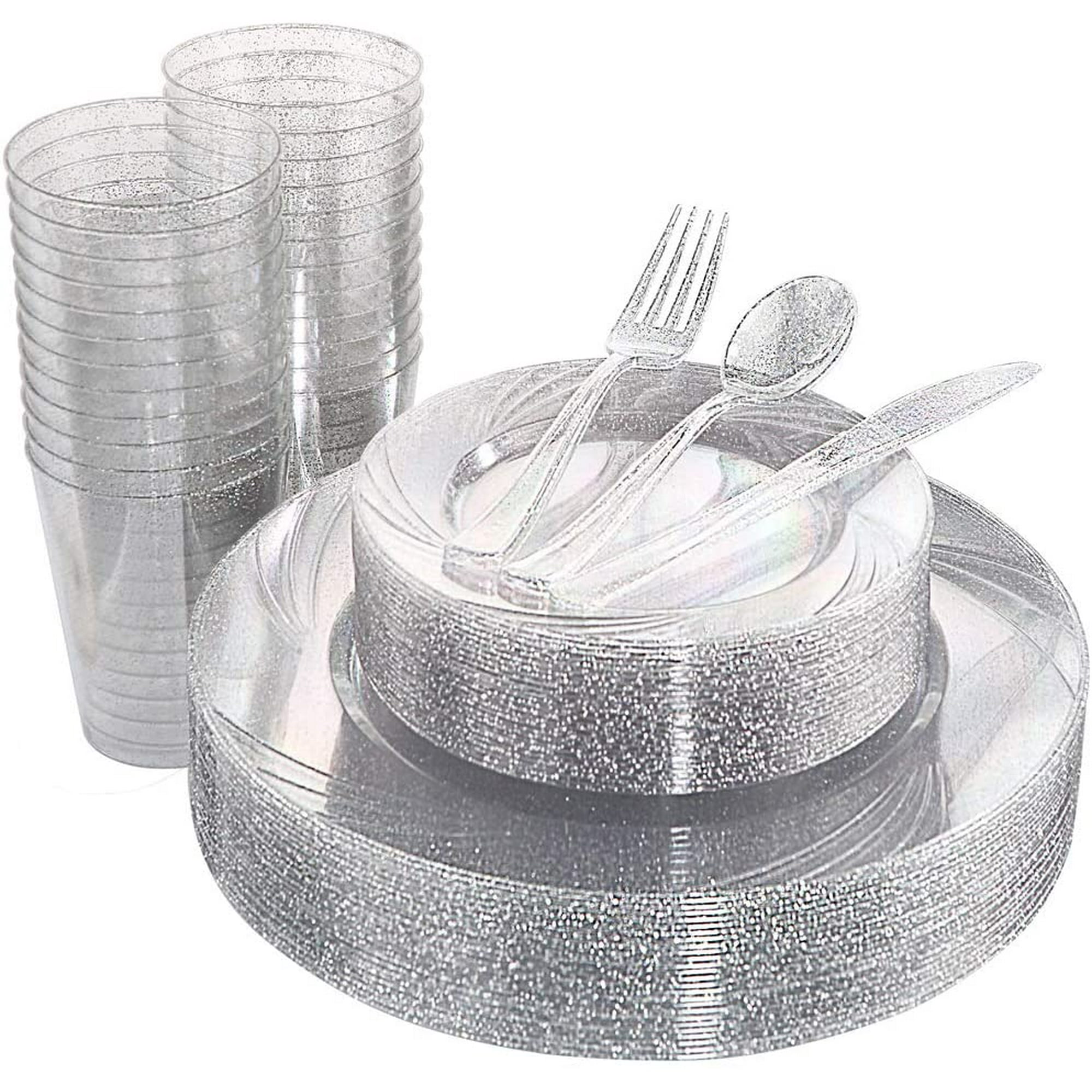 Disposable plastic plates that look real hot sale