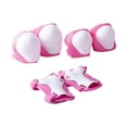 thumbnail image 3 of Conjunto de protección para rodillas y coderas para niños, rodilleras transpirables y muñequeras para niños que practican patinaje en línea. Rosa, 3 of 8