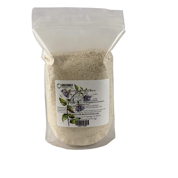 Greenway Biotech Organic Crustacean Meal Fertilizer 4-0-0 Includes 4% Nitrogen, 12% Calcium and High Level Chitin- Ideal for Young Seedlings, Flowers, Vegetables from Crab, & Shrimp Shells- 2 Pounds