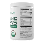 Bucked Up Organic Greens Powder, Superfood Drink Mix with 8 Essential Greens, Mixed Berry, 30 Servings (11.17 oz)