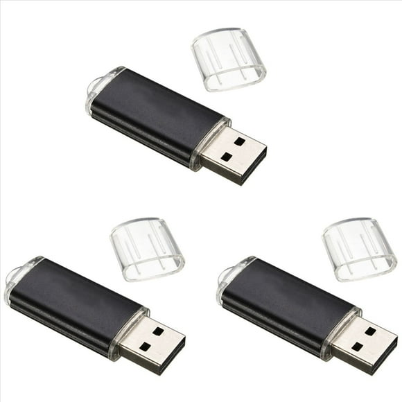 3X Usb Memory Stick Flash Pen Drive U Disk para Pc Tv Color: Negro Capacidad: 1Gb