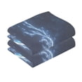thumbnail image 2 of Cotton Towel Two-Piece 16x28 Inch One Sizex2 Face Towel Set Towel Set Cotton Hand Bath Towel Bathroom Beach Cartoon Blue Elk, 2 of 8