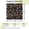 thumbnail image 2 of Square Tablecloth with Elastic Edges 34 * 34 Inch Waterproof Pioneer Colorful Floral Table Cover Washable Indoor and Outdoor for Party Kitchen Dinner Banquet Patio Picnic, 2 of 6