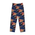 thumbnail image 2 of Fotbe Bowling Ball And Flame Men's Pajama Pants,Sleepwear Pants,Pj Bottoms Drawstring And Pockets-Small, 2 of 7