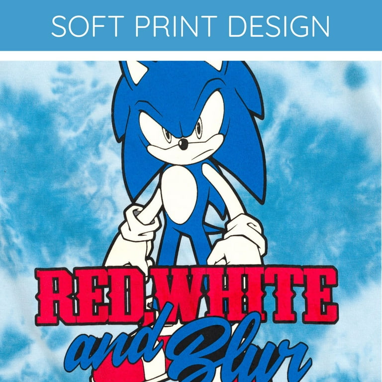 SEGA Sonic the Hedgehog July 4th Kids Tie-Dye Tee photo 4