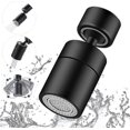 thumbnail image 1 of Faucet Aerator, 360 Degree Swivel, 2 Modes Adjustable Kitchen Faucet Filter Bubbler For Kitchen Bathroom, 22mm Internal Thread, Black, 1pcsA8881205131, 1 of 2