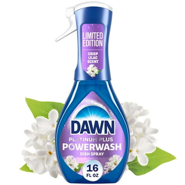 Dawn Powerwash Spray, Dish Soap, Dishwashing Liquid, Crisp Lilac, 1 Starter Kit, 16 Fl Oz