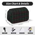 thumbnail image 5 of Sikiie Buffalo Plaid Dark Green Print Flip Double-layer Pencil Case, All-purpose Stationery Bag for Study and Office, Zipper Design, Unisex, 5 of 7